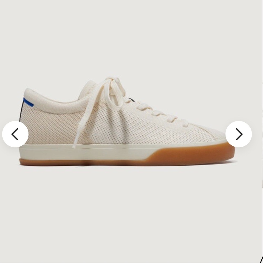 Rothy's The Lace Up Sneakers Blonde Women's Size 9